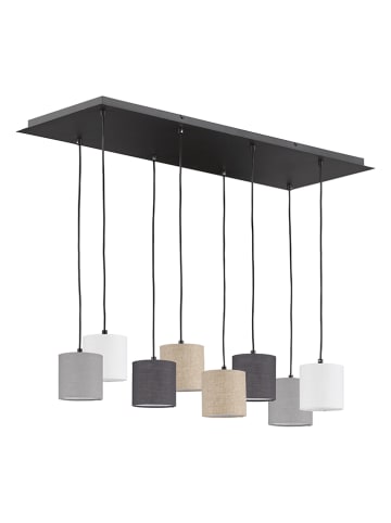 FISCHER & HONSEL Hanglamp "Isko" zwart/grijs/beige - (B)115 x (H)140 x (D)38 cm