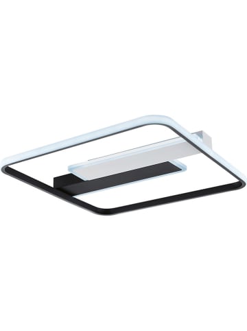 FISCHER & HONSEL Ledplafonnière "Blithe" zwart - (L)50 x (B)50 cm