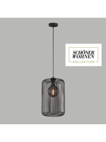 FH Lighting Lampa wisząca "Cage" w kolorze czarnym - wys. 150 x Ø 25 cm
