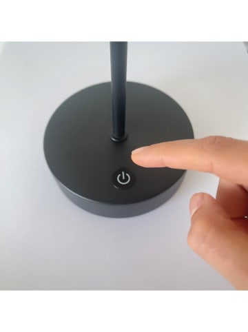 FH Lighting Lampa stołowa LED "Kia" w kolorze czarnym - wys. 35 x Ø 18 cm