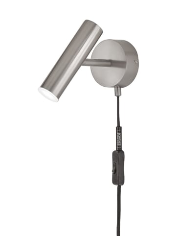 FISCHER & HONSEL Ledwandlamp "Stina" zilverkleurig - (B)17 x (H)17 cm