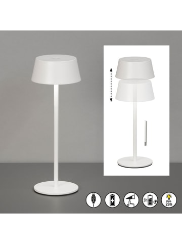 FH Lighting Led-tafellamp "Verona" wit - Ø 11 cm x (H)30 cm