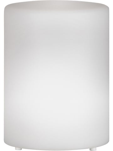FH Lighting Solarna lampa stołowa LED "Ceppo" w kolorze białym - wys. 15 x Ø 11 cm