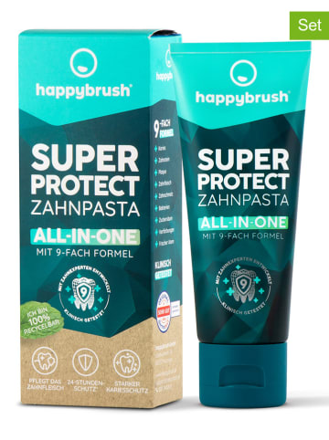 happybrush Zahnpasta "SuperProtect" - 3 x 75 ml