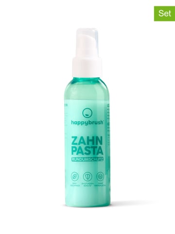 happybrush Nachfüllbarer Zahnpasta Spender in Türkis- 125 ml