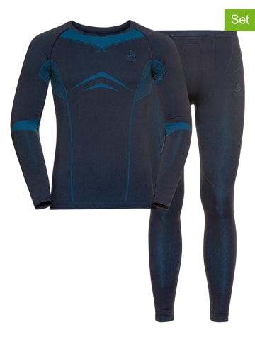 Odlo 2tlg. Set: Funktionswäsche "Fundamentals Performance" in Dunkelblau