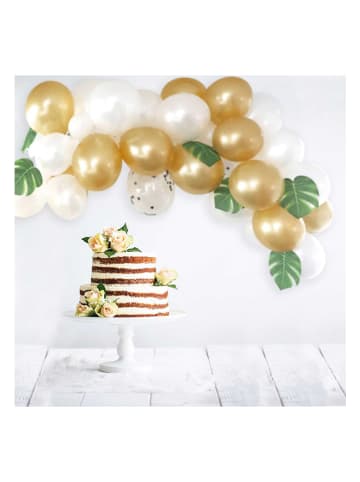 The Home Deco Kids Luftballons in Weiß/ Gold - 90 Stück