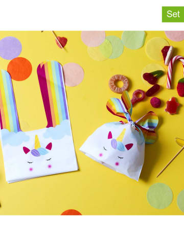 The Home Deco Kids 3er-Set: Bonbontüten "Unicorn" in Bunt - 3x 10 Stück