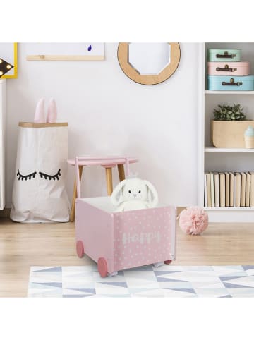 The Home Deco Kids Aufbewahrungskiste in Rosa - (B)47 x (H)48 x (T)35 cm