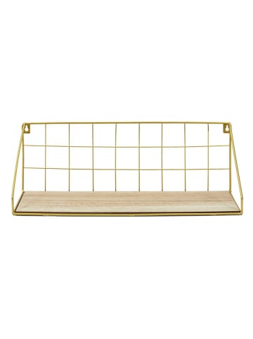 The Home Deco Kids Wandregal in Gold/ Hellbraun - (B)44,5 x (H)15 x (T)15,5 cm