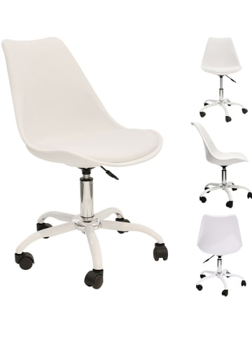 The Home Deco Kids Bureaustoel "Kiruna" wit - (B)46,5 x (H)92 x (D)58,5 cm