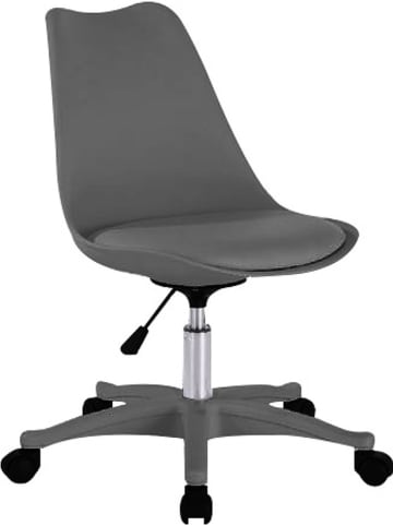 The Home Deco Kids Bureaustoel "Kiruna" grijs - (B)46,5 x (H)92 x (D)58,5 cm