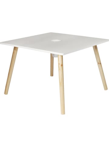 The Home Deco Kids Kindertekentafel wit/lichtbruin - (B)60 x (H)45 x (D)60 cm