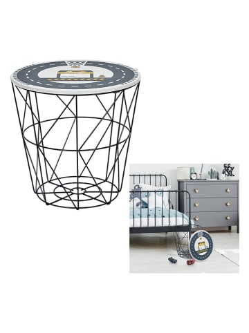 The Home Deco Kids Stolik w kolorze czarno-granatowym - 30 x 30 x 30 cm