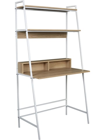 THE HOME DECO FACTORY Bureau naturel/wit - (B)81,5 x (H)160 x (D)48 cm