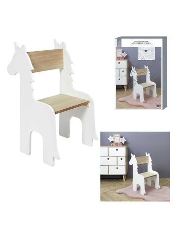 The Home Deco Kids Krzesło dziecięce w kolorze białym - 41 x 60 x 33 cm