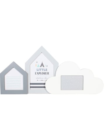 The Home Deco Kids Ramka "Nuage" w kolorze szaro-białym na zdjęcia - 38 x 18 cm