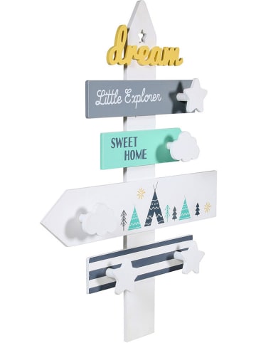 The Home Deco Kids Wanddekor "Directionnel" in Bunt - (B)50 x (H)38 x (T)5 cm