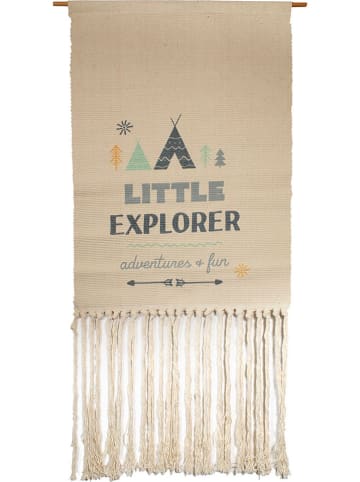 The Home Deco Kids Wandhänger "Little Explorer" in Hellbraun - (B)50 x (H)70 cm