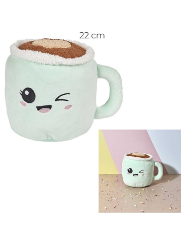 The Home Deco Kids Maskotka "Kawaii Tasse" w kolorze jasnozielono-jasnobrązowym - 0+