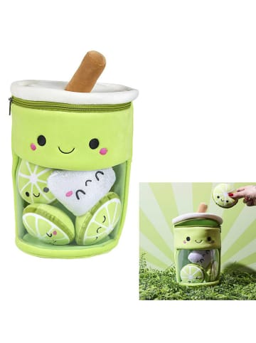 The Home Deco Kids Maskotka "Kawaii Bubble Tea" w kolorze limonkowym - 3+