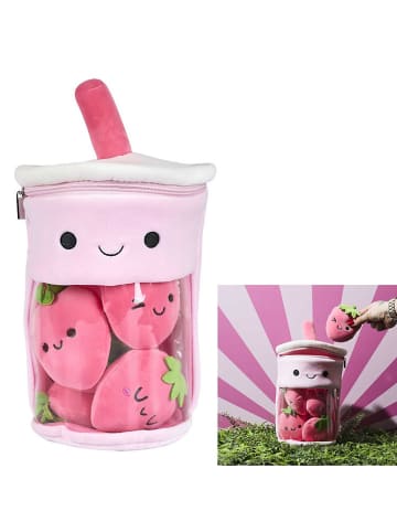 The Home Deco Kids Knuffeldier "Kawaii Bubble Tea" lichtroze - vanaf 3 jaar