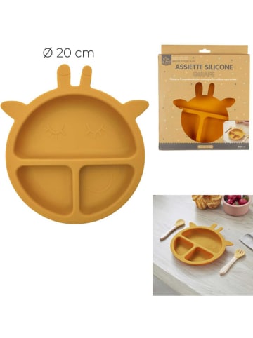 The Home Deco Kids Talerz w kolorze żółtym dla dzieci - Ø 20 cm