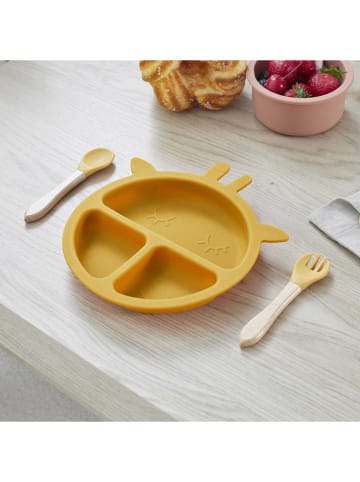 The Home Deco Kids Kinderbord geel - Ø 20 cm