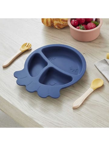 The Home Deco Kids Kinderbord donkerblauw - Ø 20 cm