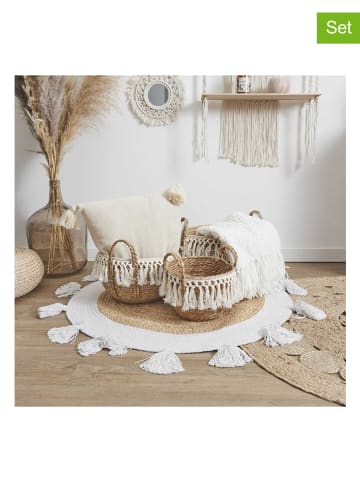The Home Deco Kids 3er-Set: Aufbewahrungskörbe in Natur/ Creme