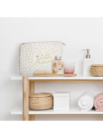 The Home Deco Kids Toilettas "Little Princesse" wit/goudkleurig - (B)37 x (H)23 x (D)10 cm