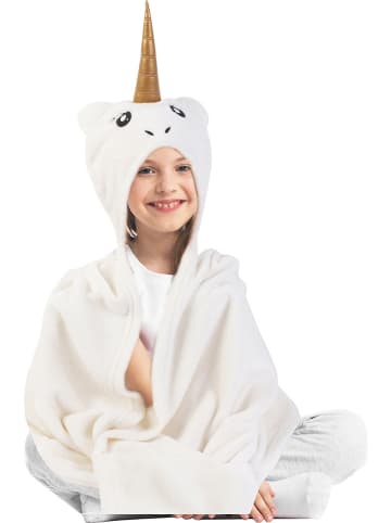 The Home Deco Kids Plaid in Weiß/ Gold - (L)110 x (B)90 cm