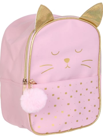 The Home Deco Kids Rugzak lichtroze/goudkleurig - (B)22 x (H)28 x (D)15 cm