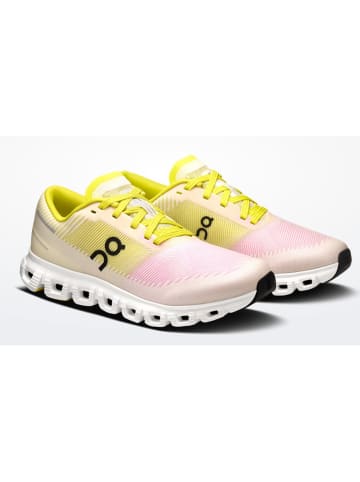 ON RUNNING Buty "Cloud 6" w kolorze żółto-jasnoróżowym do biegania