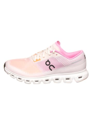 ON RUNNING Buty "Cloud 6 push" w kolorze brzoskwiniowo-jasnoróżowym do biegania