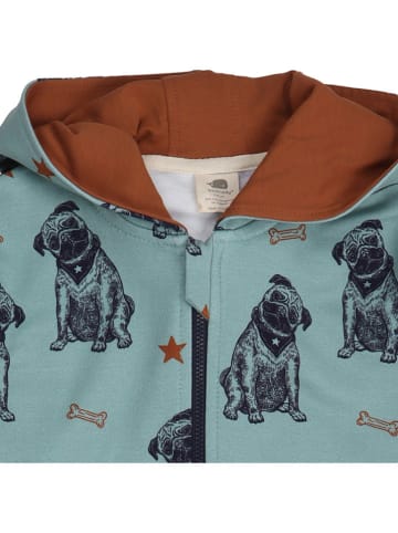 Walkiddy Sweatvest blauw/bruin