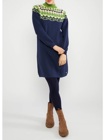 Blutsgeschwister Gebreide jurk donkerblauw