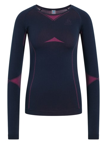 Odlo Functioneel onderhemd donkerblauw/roze