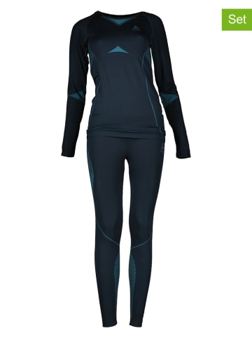 Odlo 2-częściowy zestaw bielizny funkcyjnej w kolorze granatowym