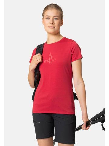 Odlo Koszulka "Kumano Trees" w kolorze czerwonym