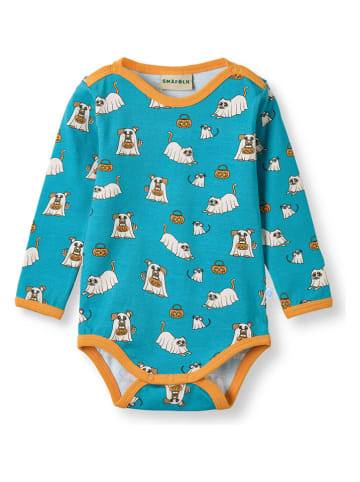 Småfolk Romper "Halloween-huisdier" turquoise