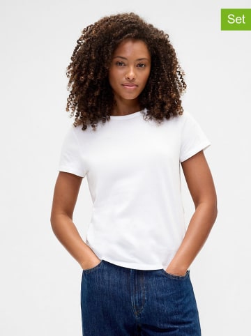 GAP 2er-Set: Shirts in Schwarz/ Weiß