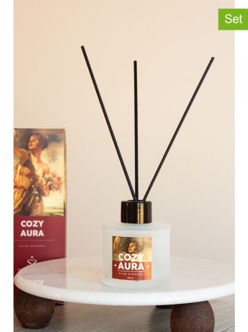 Lucky Bees 3-delige set: luchtverfrisser en geurkaarsen ''Cozy Aura''