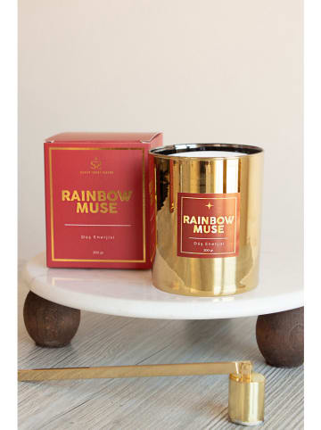 Lucky Bees Geurkaars "Rainbow Muse" goudkleurig - 200 g