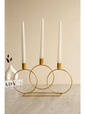 Lucky Bees Świecznik w kolorze złotym - 33,5 x 21 x 20,5 cm