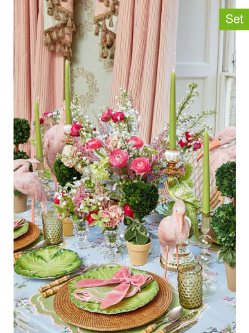 Lucky Bees Świece (4 szt.) w kolorze jasnozielonym - 4x 60 g