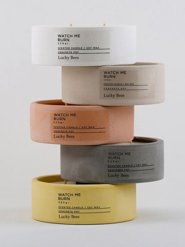 Lucky Bees Duftkerze in Hellbraun - 220 g