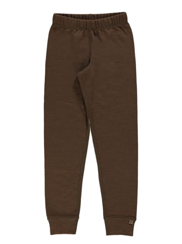 Småfolk Merinowoll-Leggings in Braun