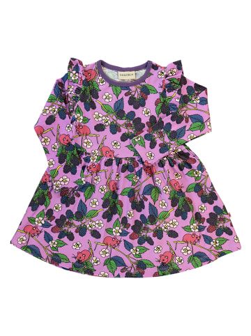 Småfolk Sukienka "Blackberries" w kolorze fioletowym ze wzorem