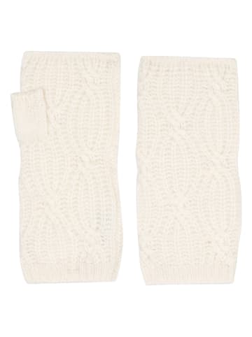 Perfect Cashmere Kaszmirowe mitenki "Jesse" w kolorze kremowym